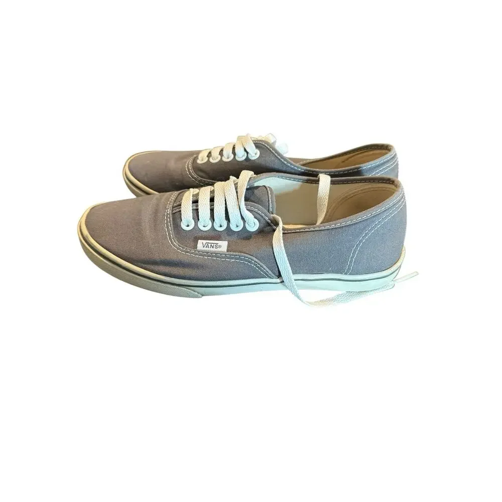 Vans Authentic Gray Canvas Sneakers Men’s 5.5 Women’s 7 Low Top Shoes